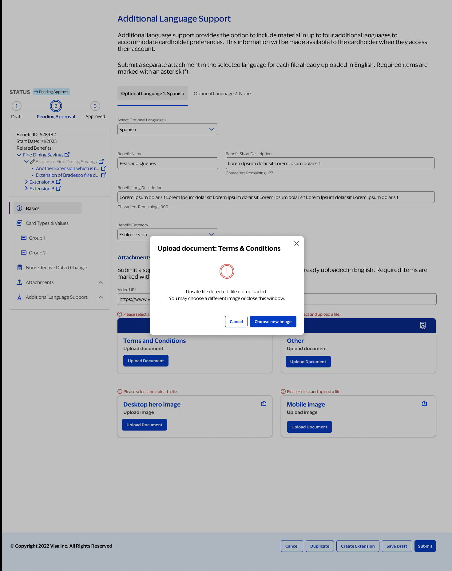 Error overlay example